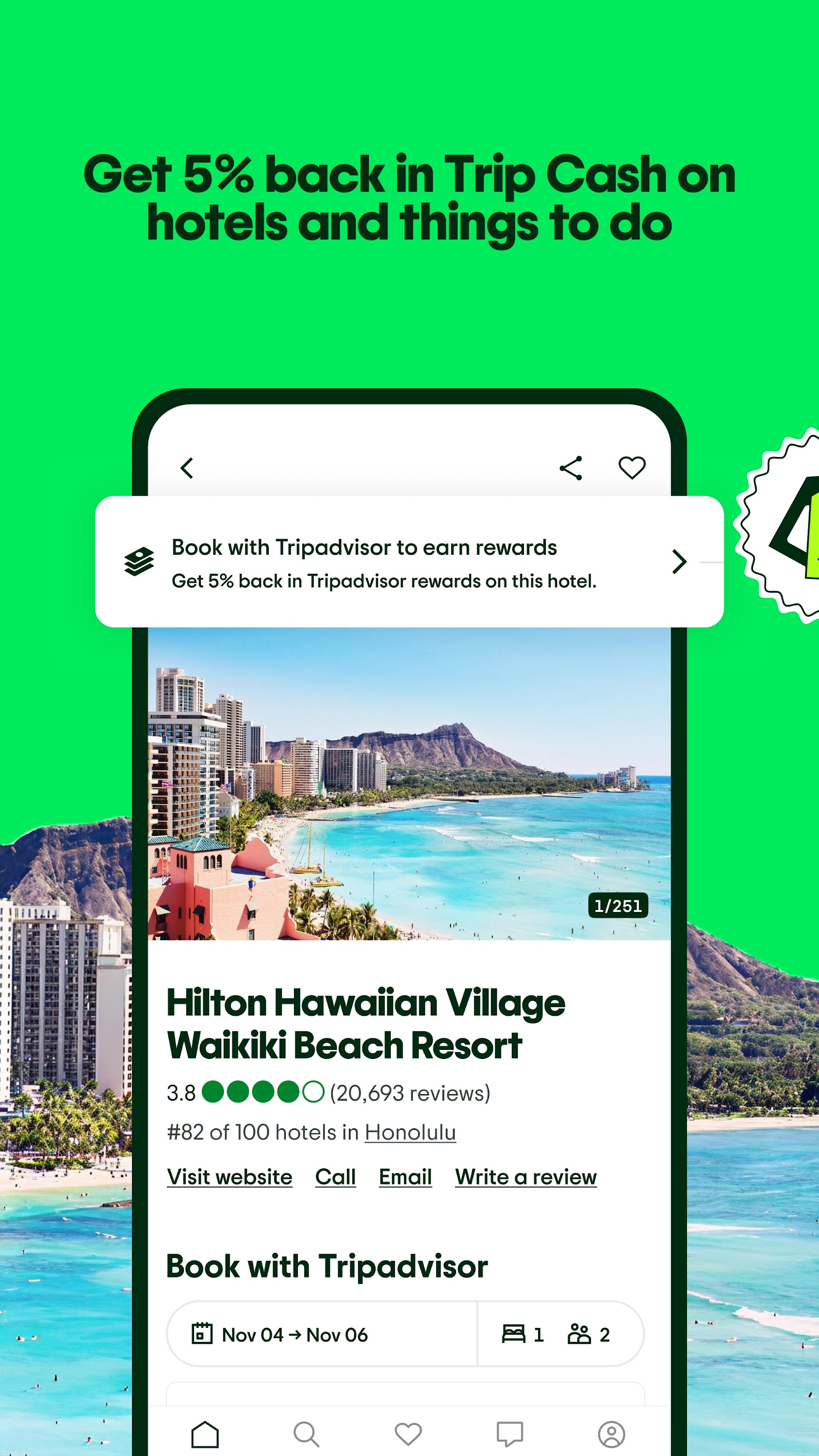 اسکرین شات 2 برنامه Tripadvisor: Plan & Book Trips