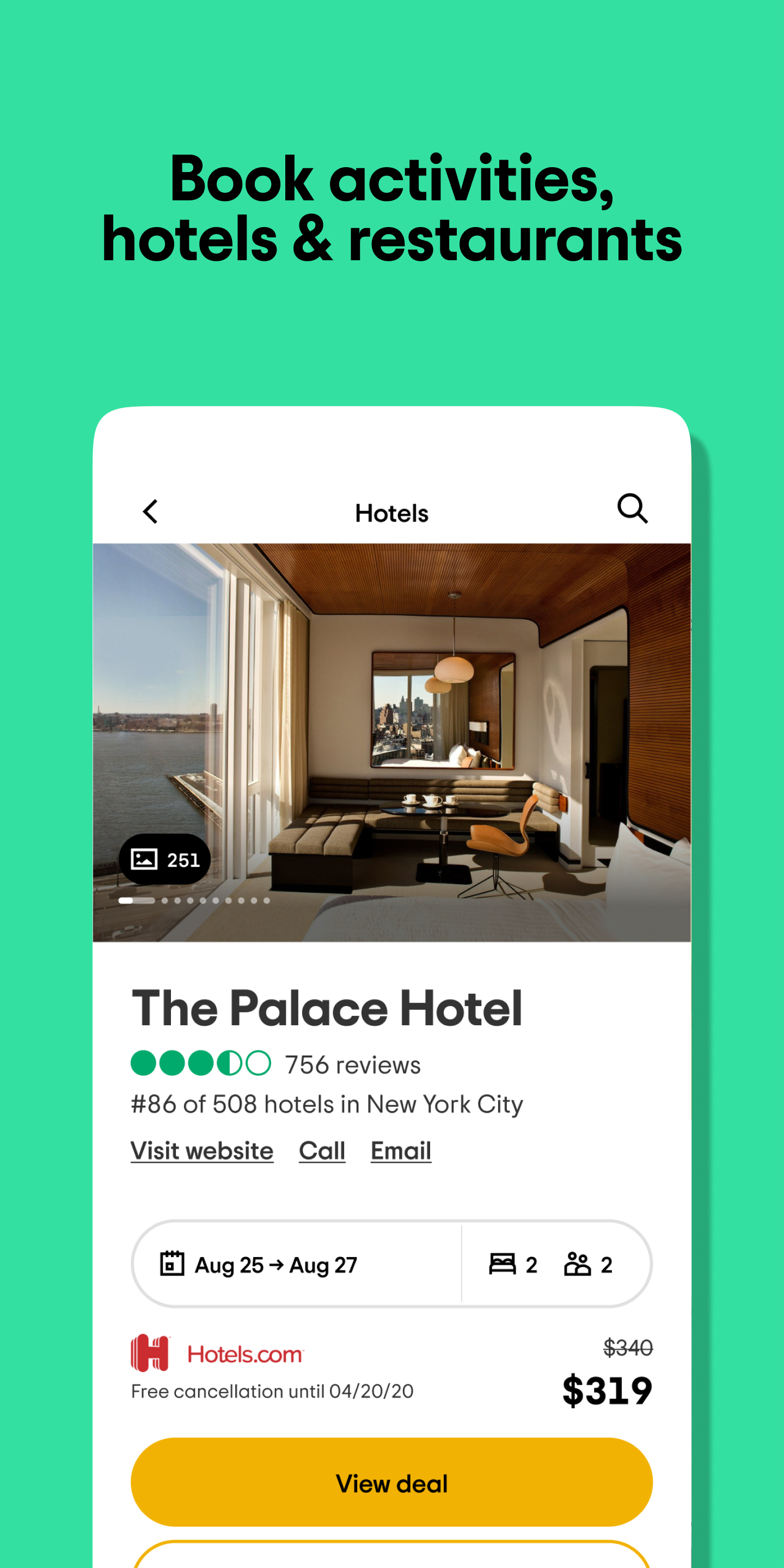 اسکرین شات 3 برنامه Tripadvisor: Plan & Book Trips