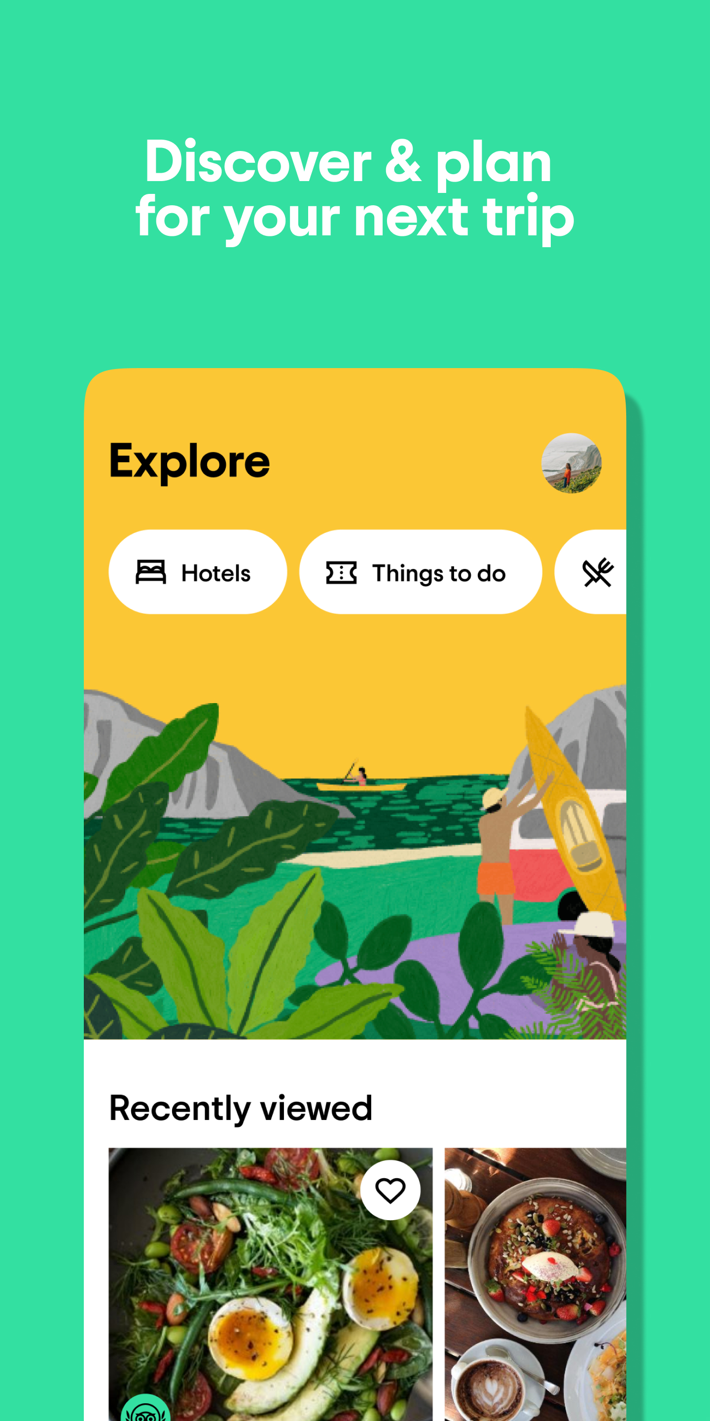 اسکرین شات 1 برنامه Tripadvisor: Plan & Book Trips