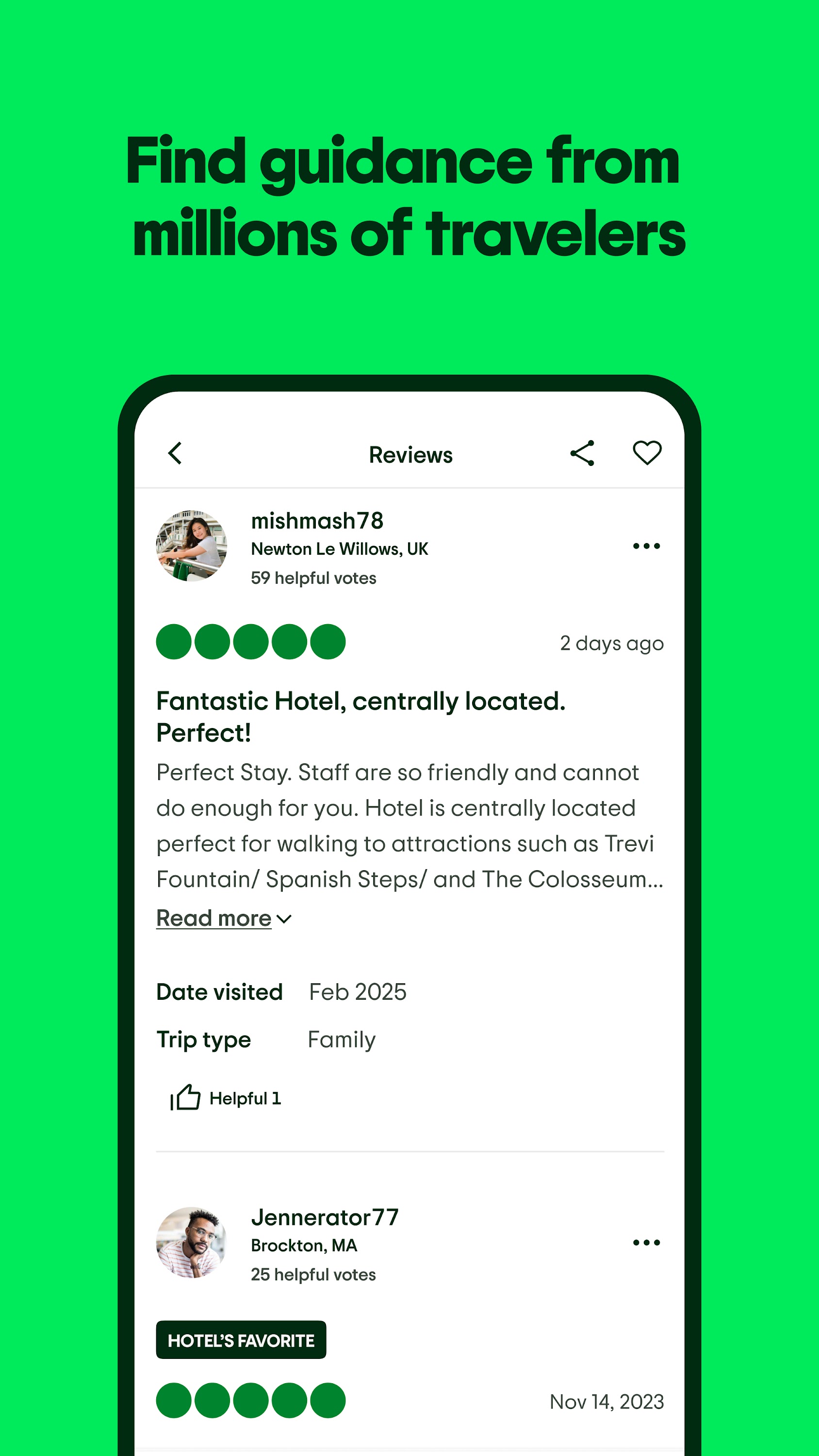 اسکرین شات 2 برنامه Tripadvisor: Plan & Book Trips