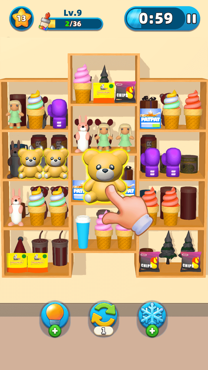 اسکرین شات 2 بازی Goods Triple 3D: Puzzle Games
