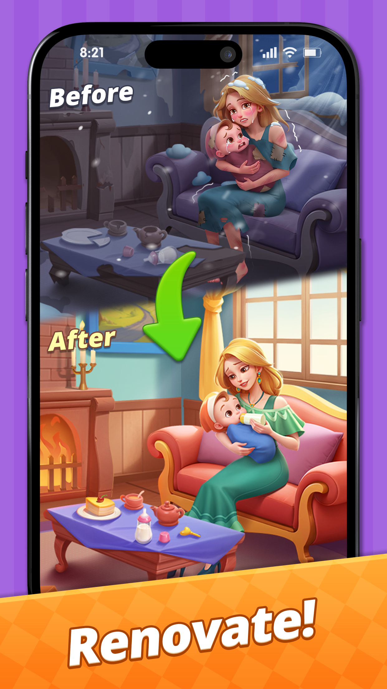 اسکرین شات 4 بازی Match Family: Triple Match 3D