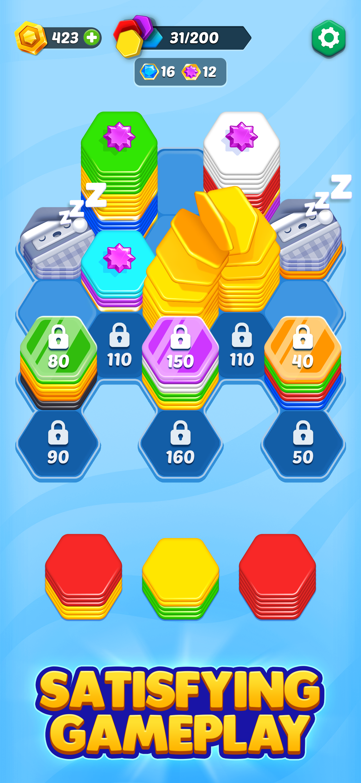 اسکرین شات 2 بازی HexaGo - Sorting Puzzle