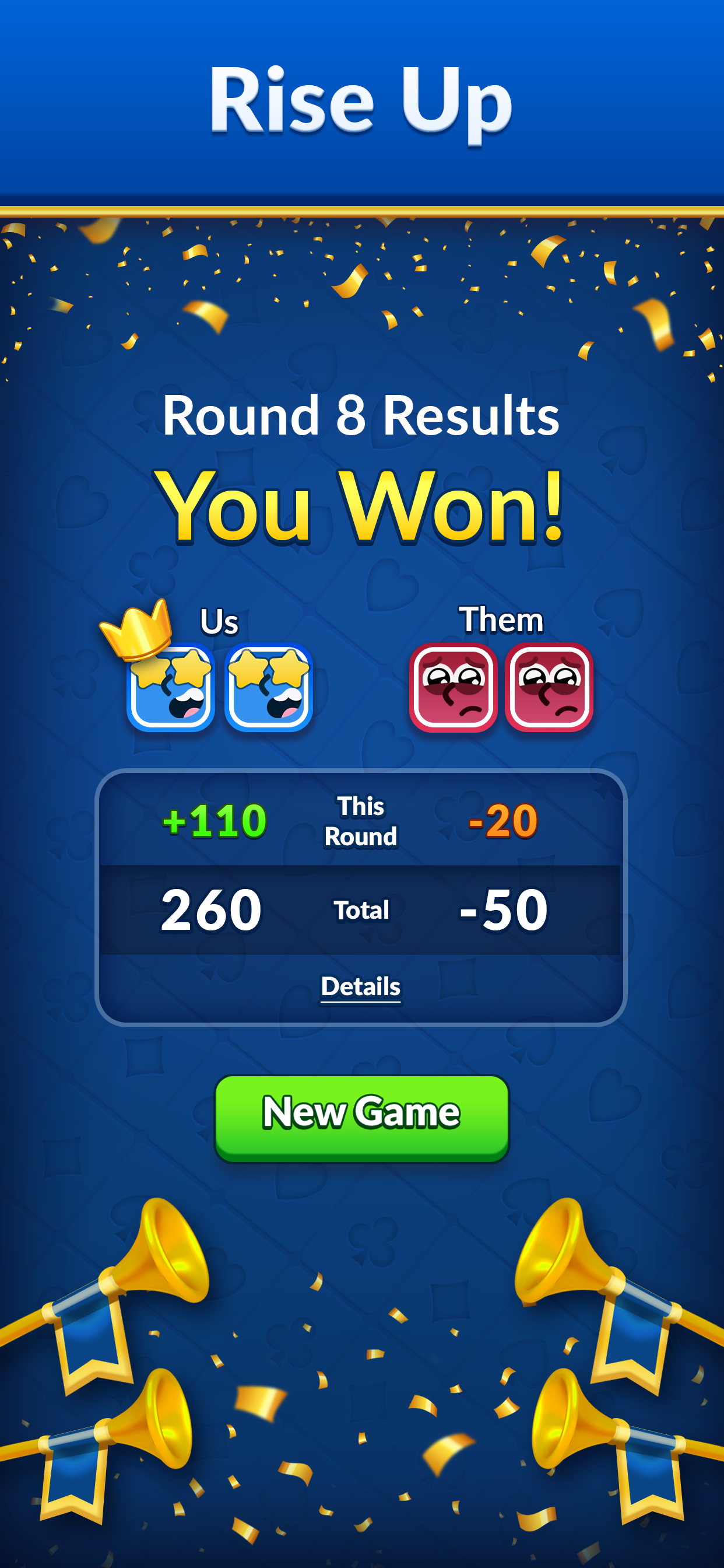 اسکرین شات 4 بازی Spades - Classic Cards