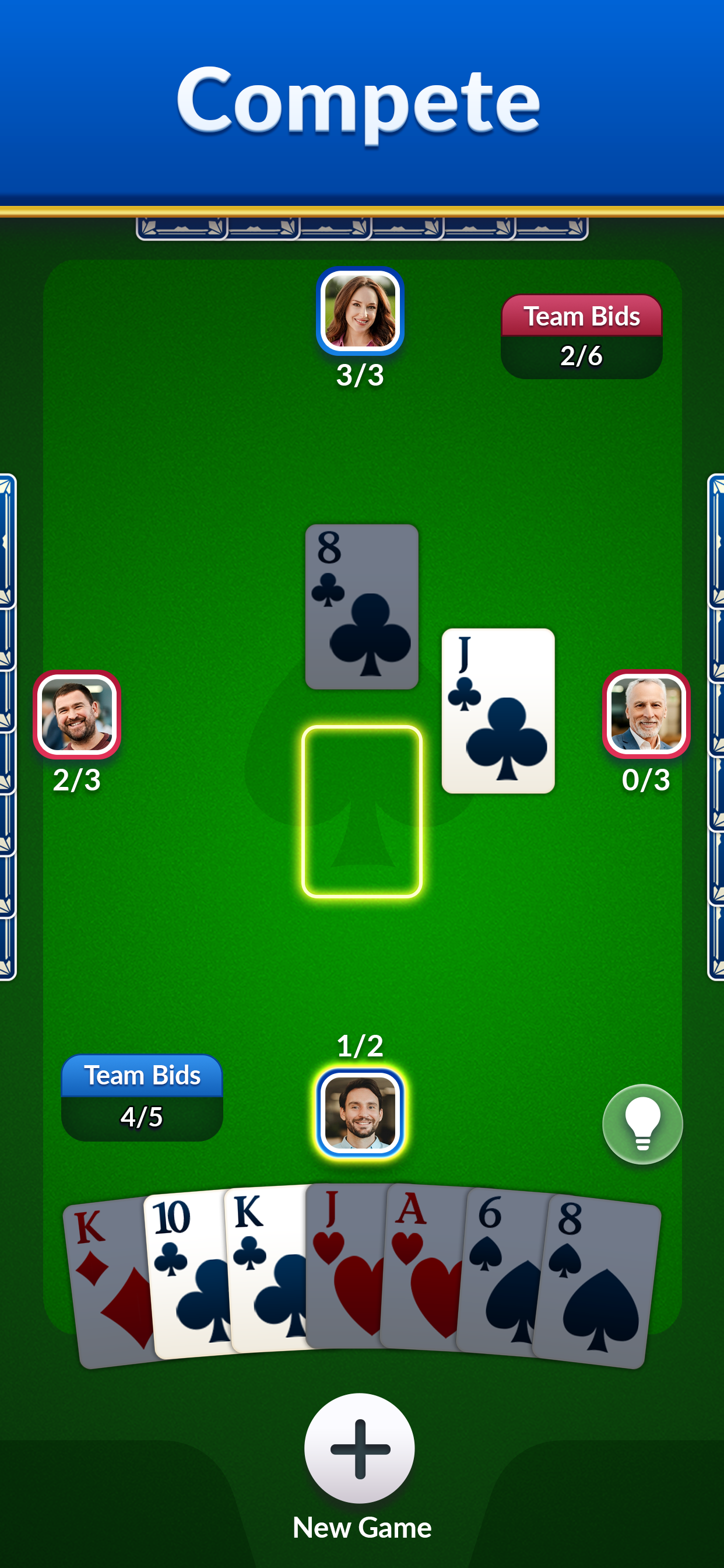 اسکرین شات 3 بازی Spades - Classic Cards