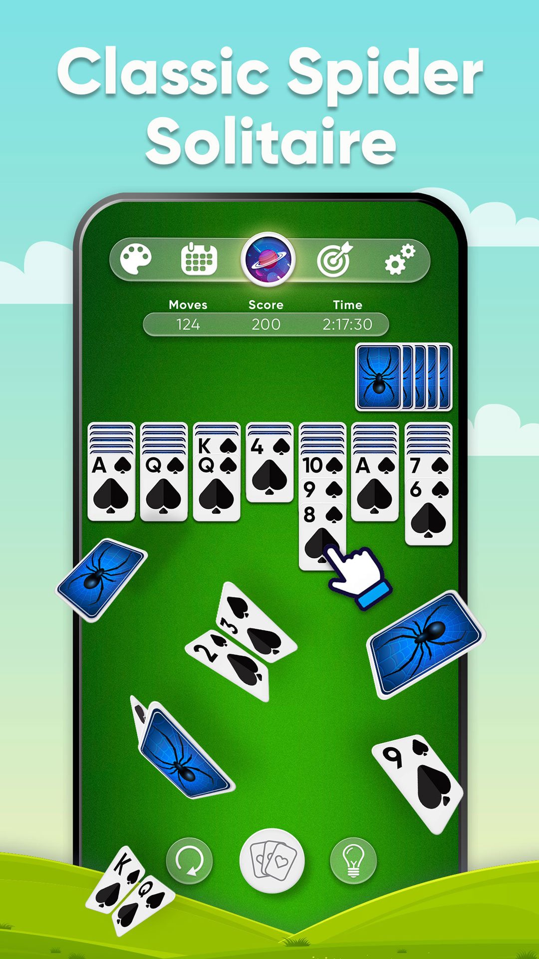 اسکرین شات 1 بازی Spider Solitaire