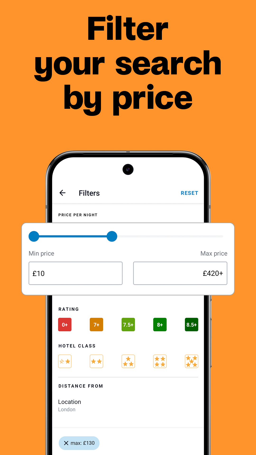 اسکرین شات 5 برنامه trivago: Compare hotel prices
