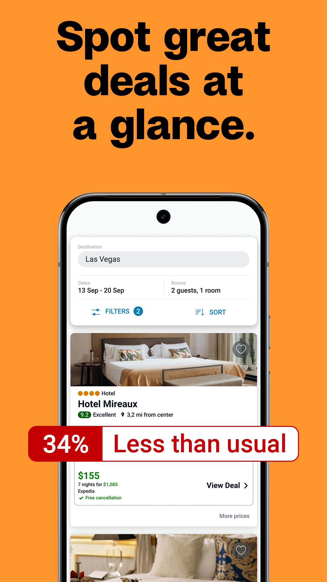 اسکرین شات 5 برنامه trivago: Compare hotel prices