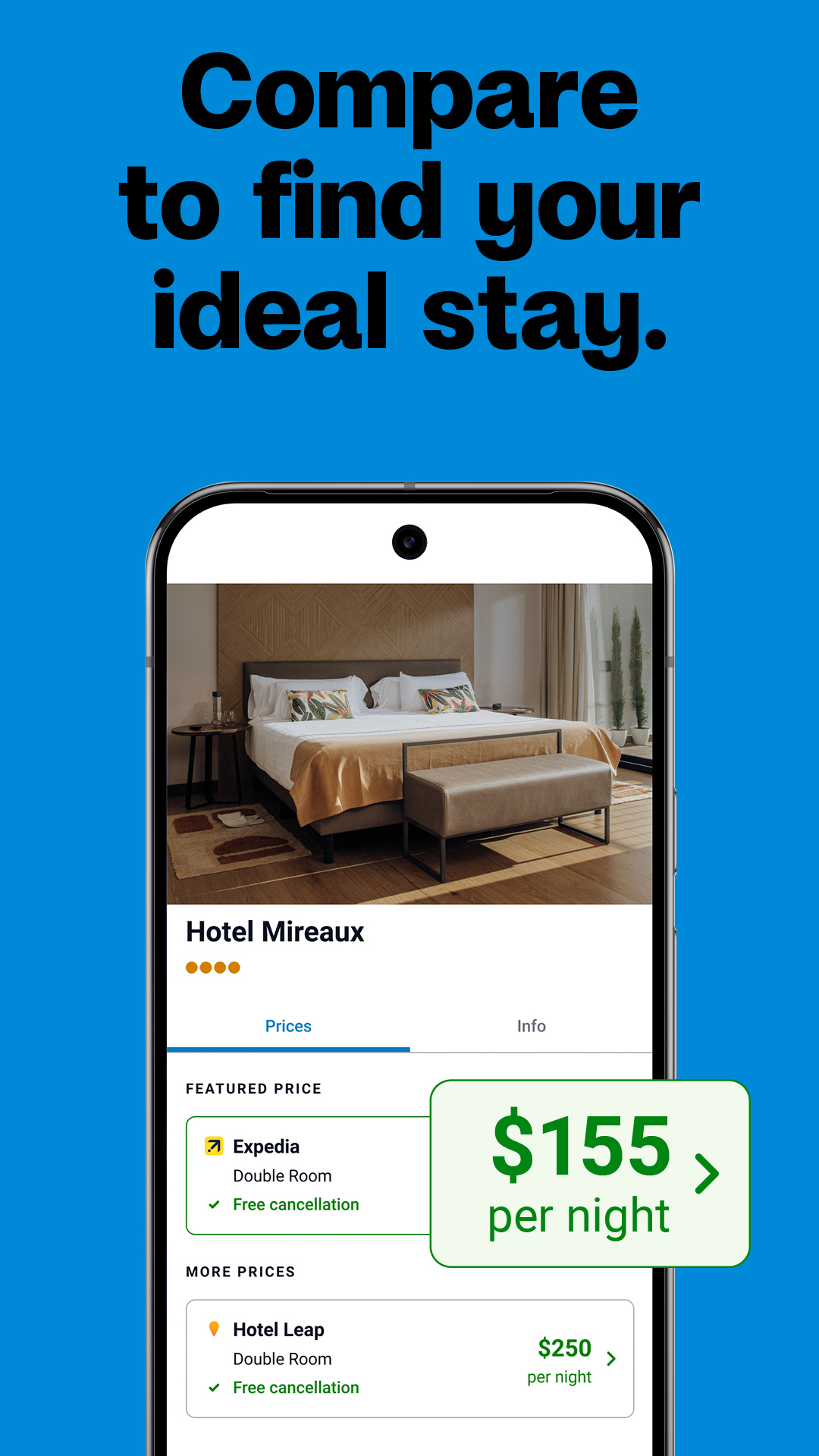 اسکرین شات 4 برنامه trivago: Compare hotel prices