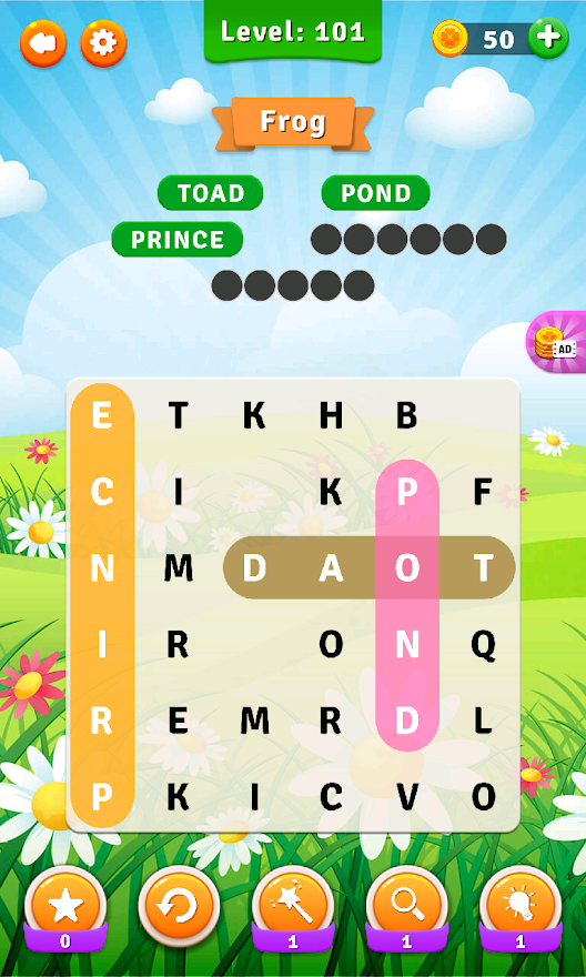 اسکرین شات 1 بازی Word Search: Crossword Puzzles