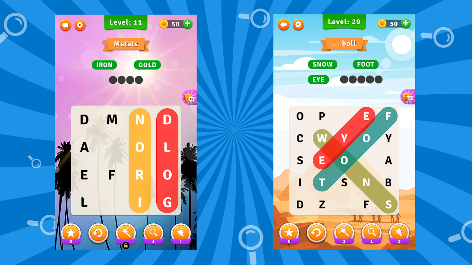 اسکرین شات 6 بازی Word Search: Crossword Puzzles