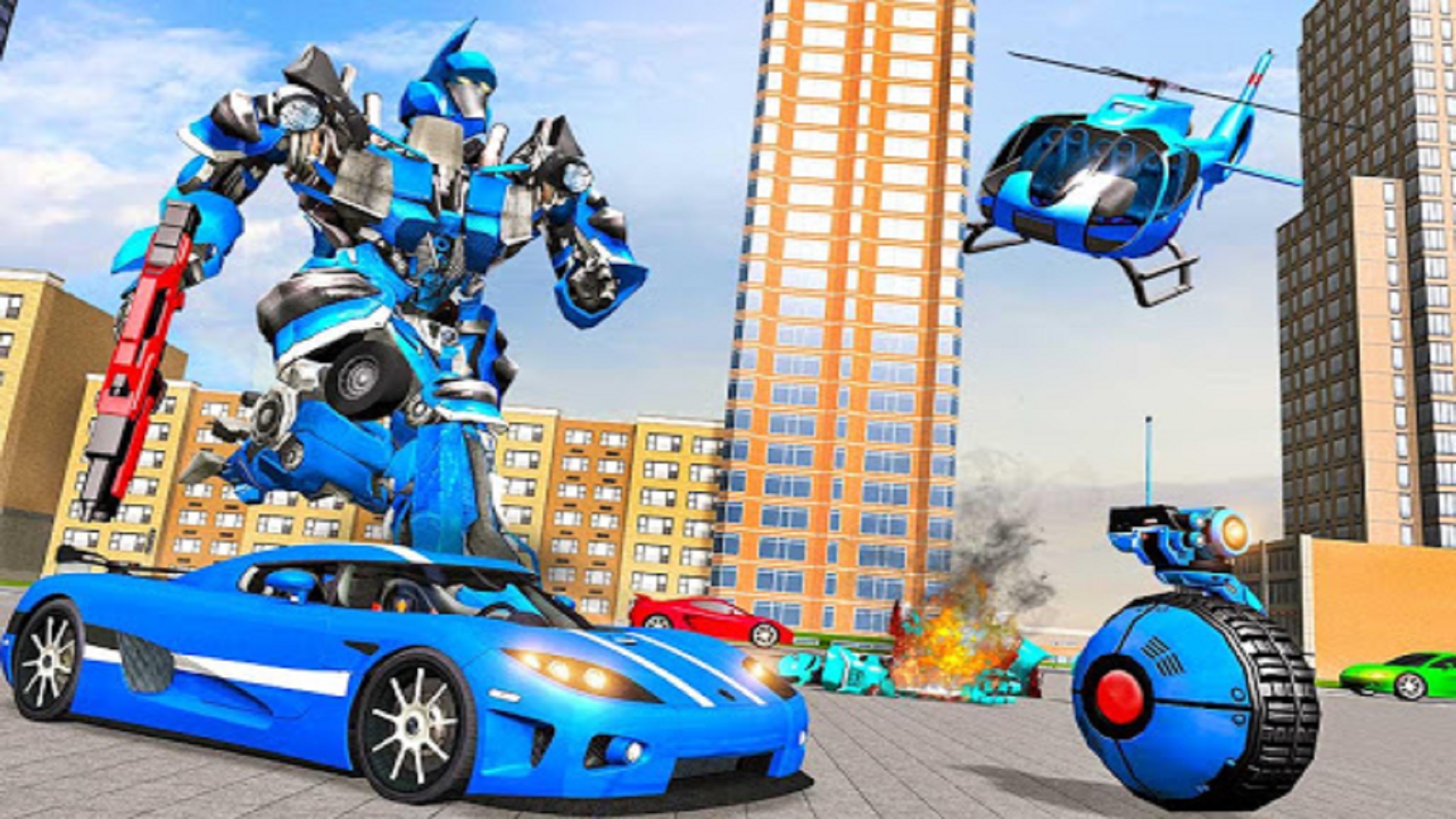 اسکرین شات 8 بازی Robot Helicopter Car Transform