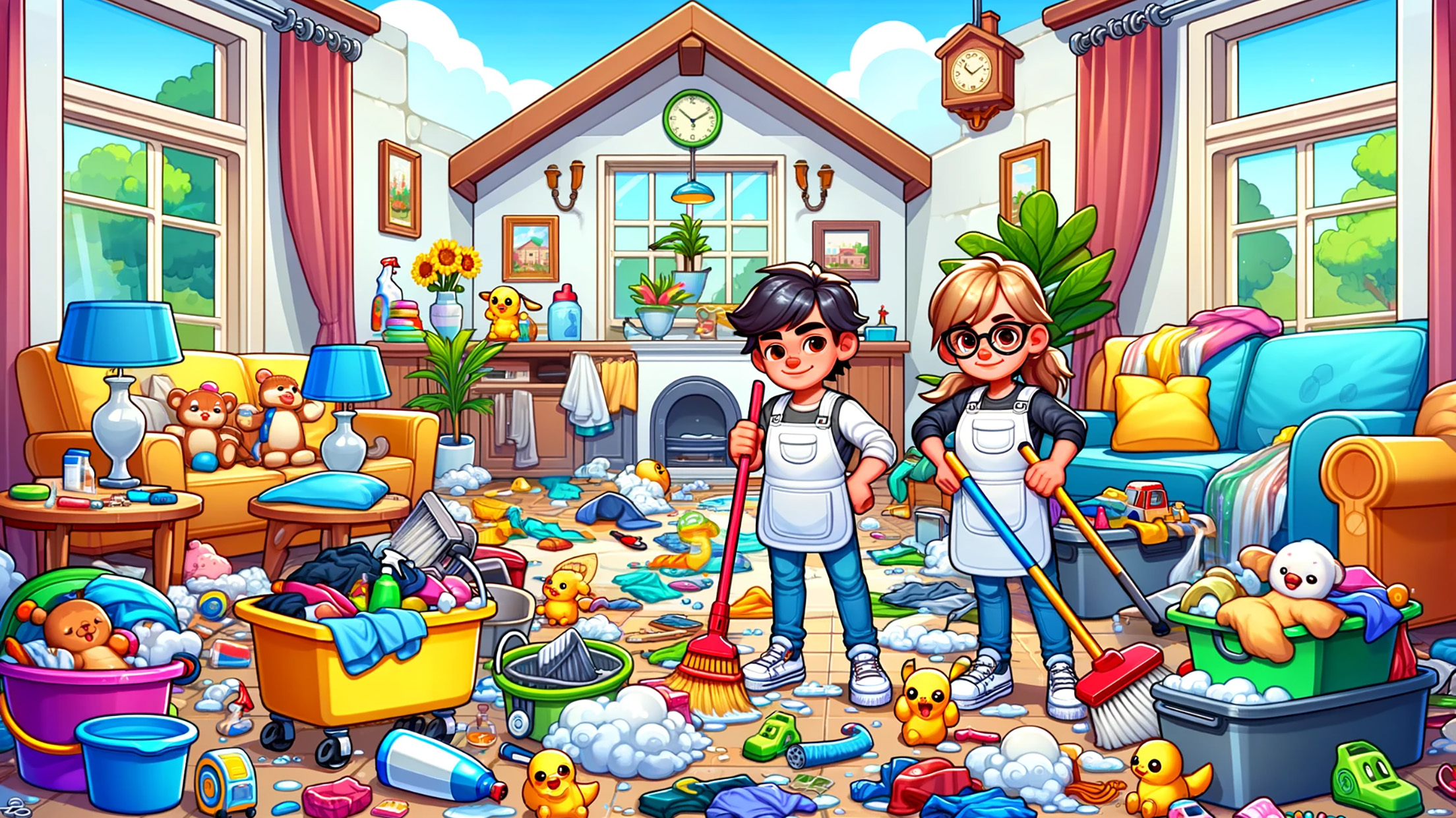 اسکرین شات 1 بازی CleanUp City - Fun Kids Game