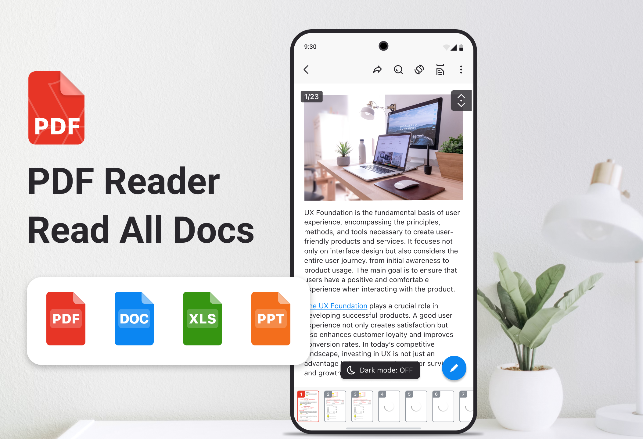 اسکرین شات 1 برنامه PDF Reader, All PDF Viewer