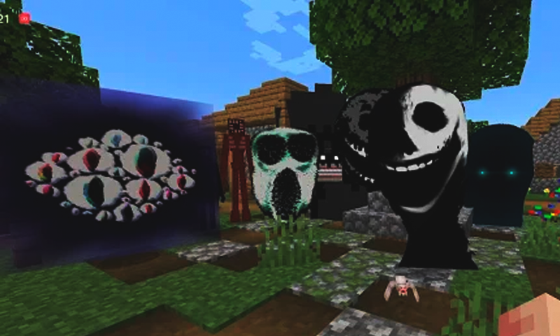 اسکرین شات 1 برنامه Scary Doors Mod Minecraft PE