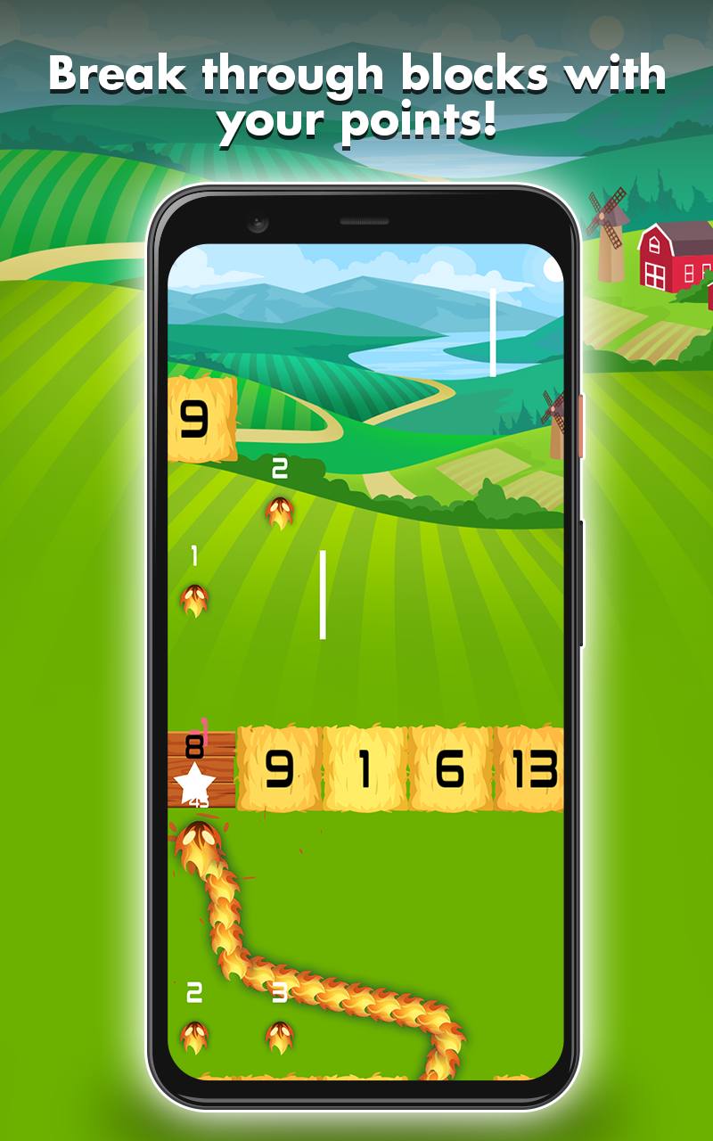 اسکرین شات 2 بازی Snake Breakout: Collect Blocks