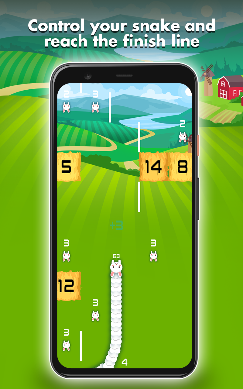 اسکرین شات 1 بازی Snake Breakout: Collect Blocks