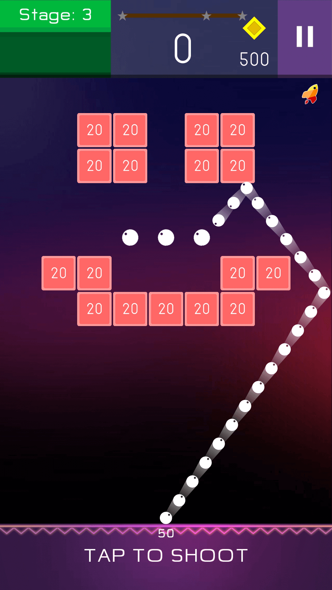 اسکرین شات 1 بازی Bricks Breaker Plus