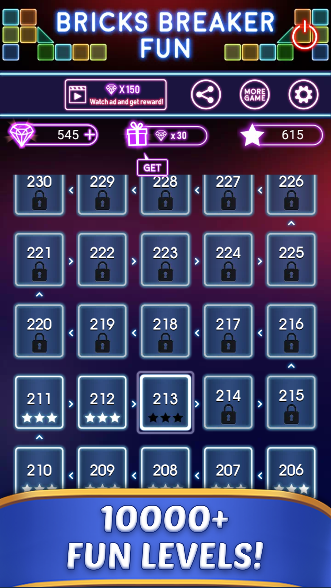 اسکرین شات 8 بازی Bricks Breaker Fun