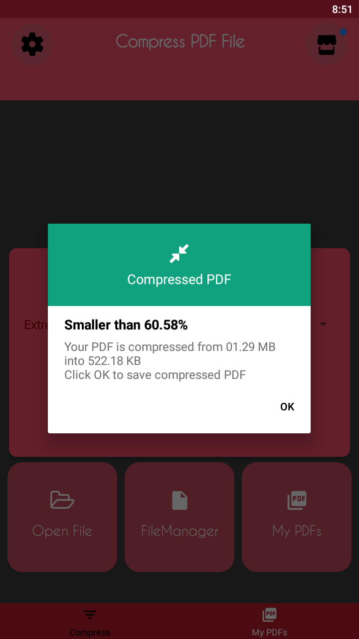 اسکرین شات 2 برنامه Compress PDF - PDF Compressor