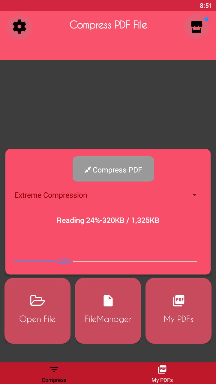 اسکرین شات 1 برنامه Compress PDF - PDF Compressor