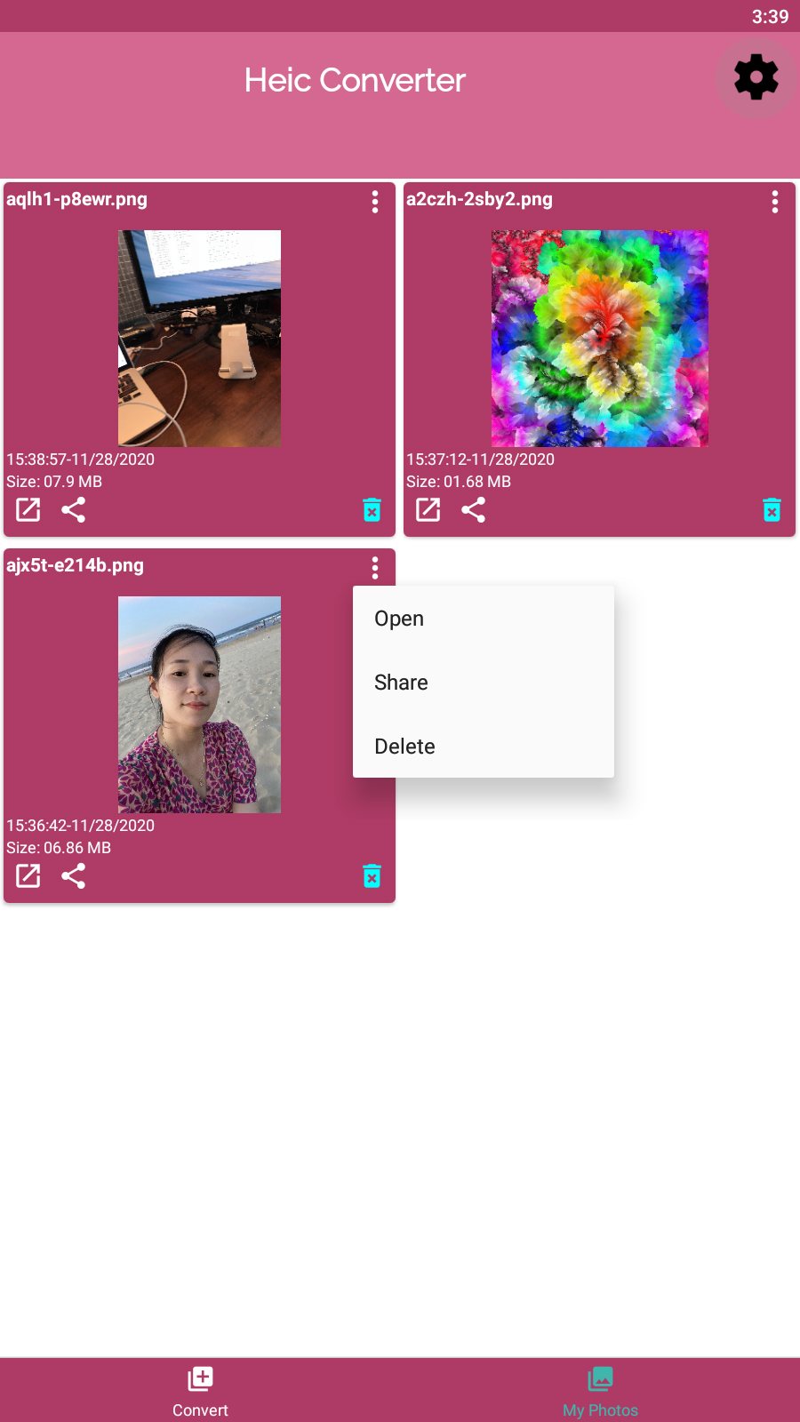 اسکرین شات 3 برنامه Heic to JPG Converter