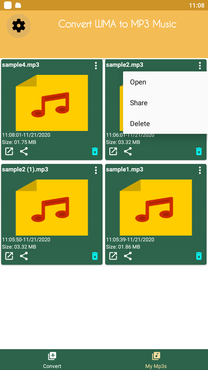 اسکرین شات 3 برنامه Convert WMA to MP3 file