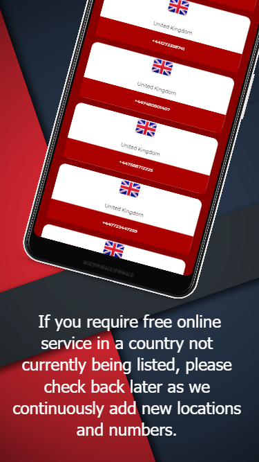 اسکرین شات 6 برنامه SMS Receive Phone Numbers