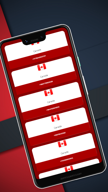 اسکرین شات 4 برنامه SMS Receive Phone Numbers