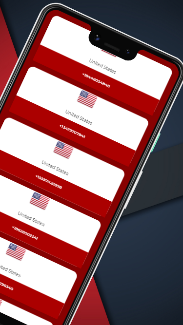 اسکرین شات 3 برنامه SMS Receive Phone Numbers