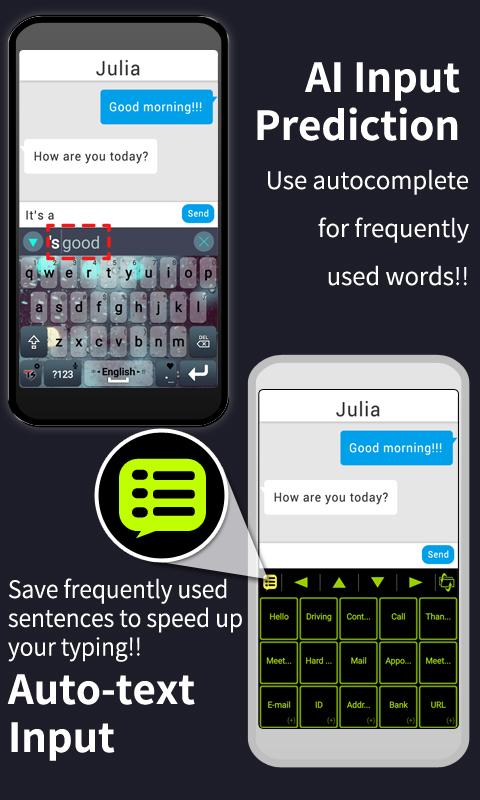 اسکرین شات 4 برنامه TS Big Keyboard [4Languages]