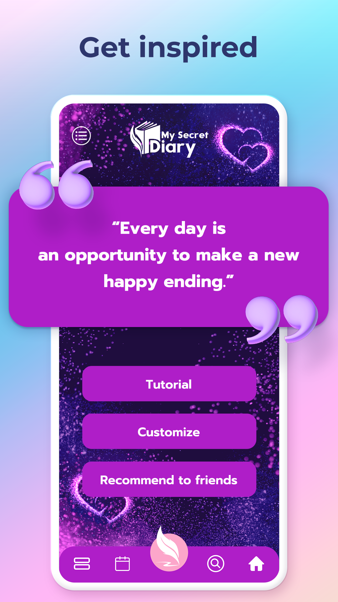 اسکرین شات 3 برنامه My Secret Diary with Lock