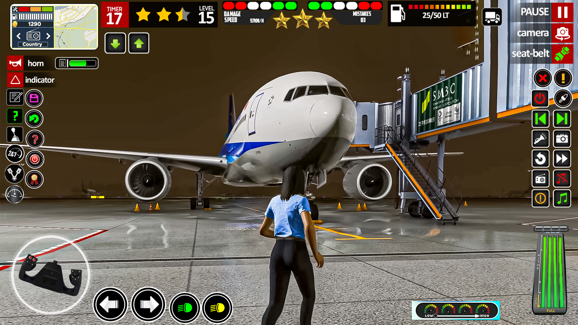 اسکرین شات 3 بازی Real Plane Game Simulator 3d