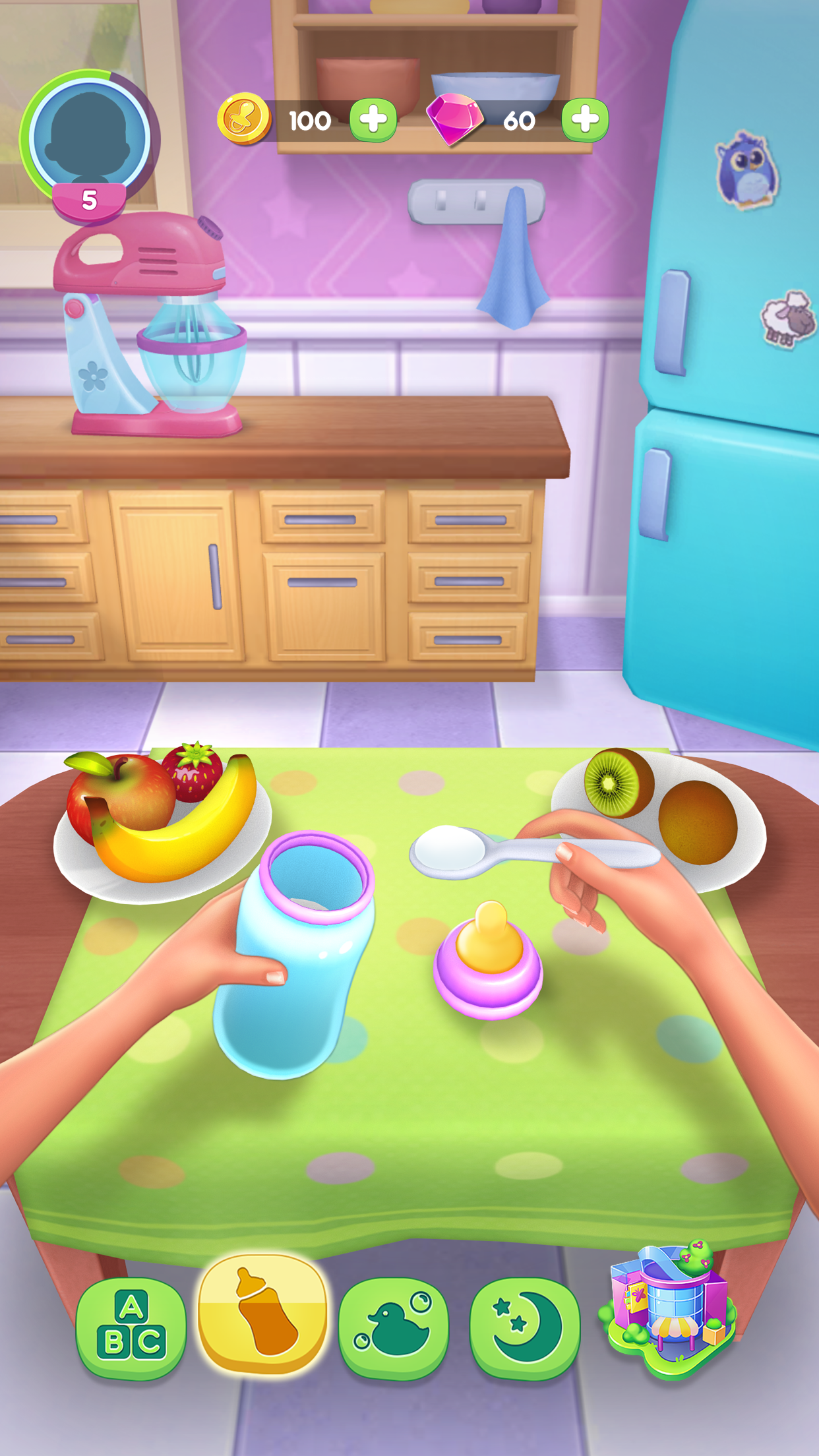 اسکرین شات 1 بازی My Talking Family: Mom's Care
