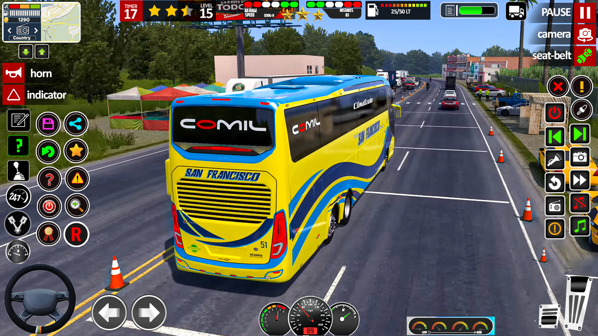اسکرین شات 8 بازی City Bus Driving Game Bus Game