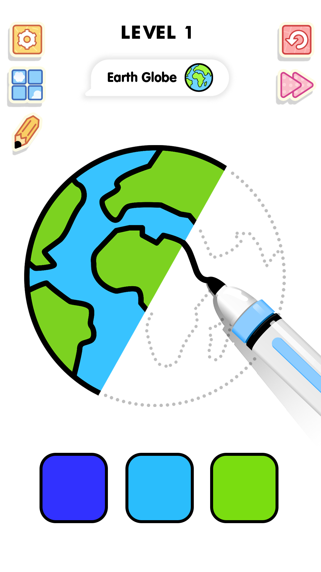 اسکرین شات 1 بازی Color & Draw : Satisfying Game