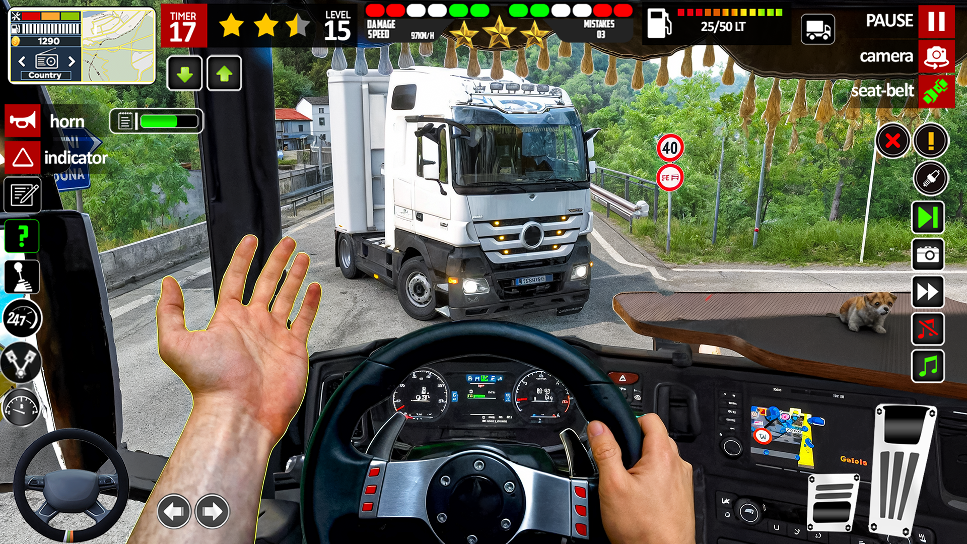اسکرین شات 3 بازی Euro Truck Transporter 3d