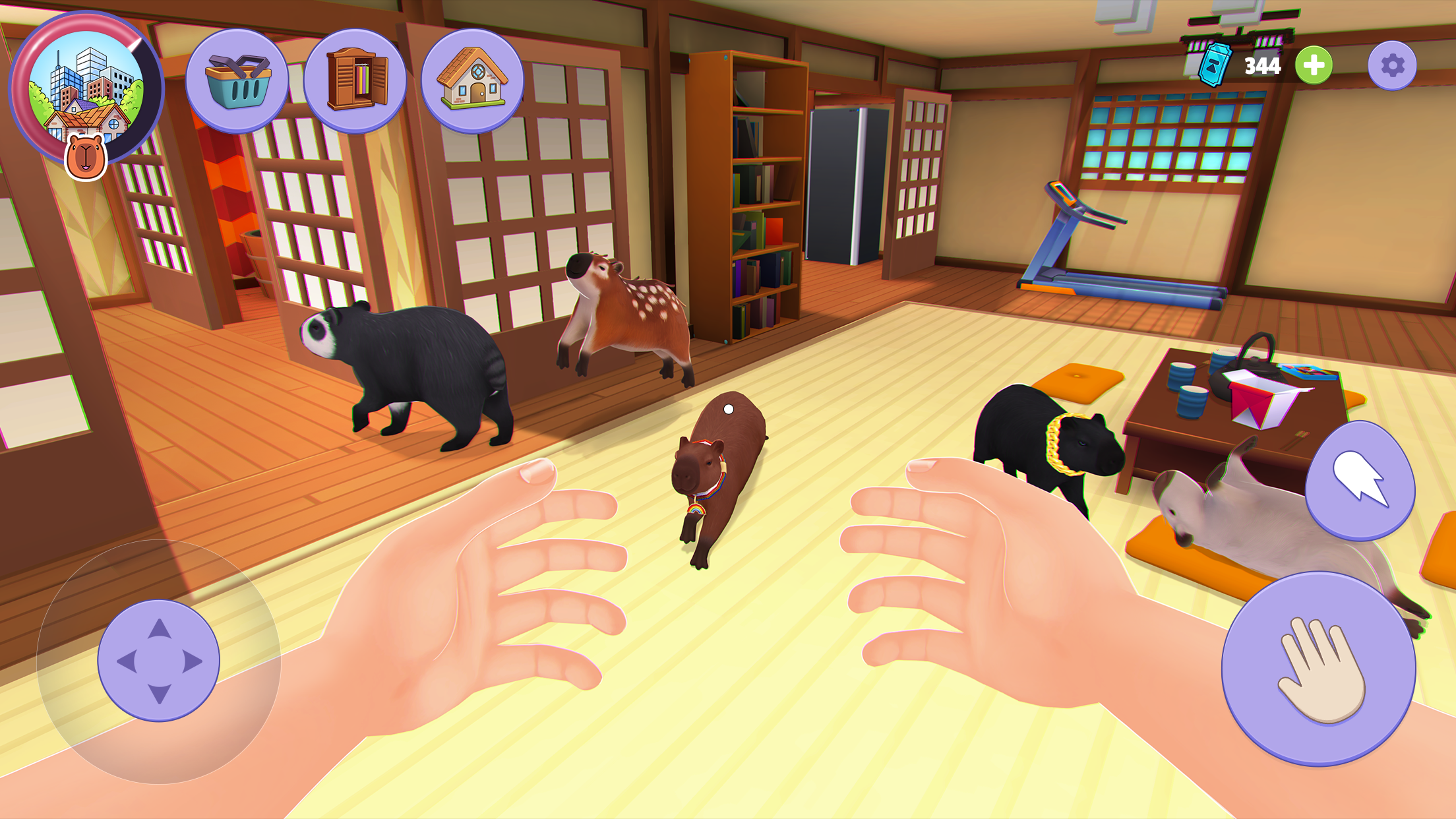 اسکرین شات 2 بازی Capybara Simulator: My pets