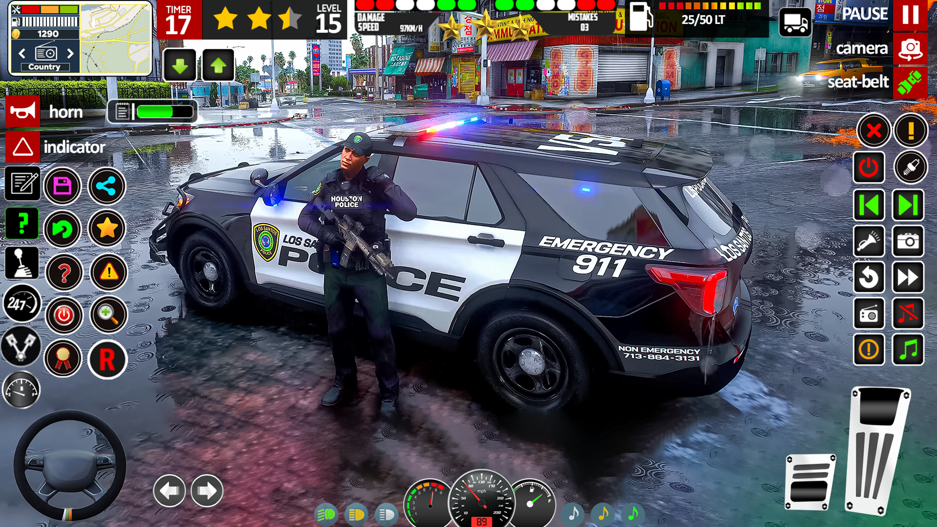 اسکرین شات 7 بازی Offline Police Car: Cop Game