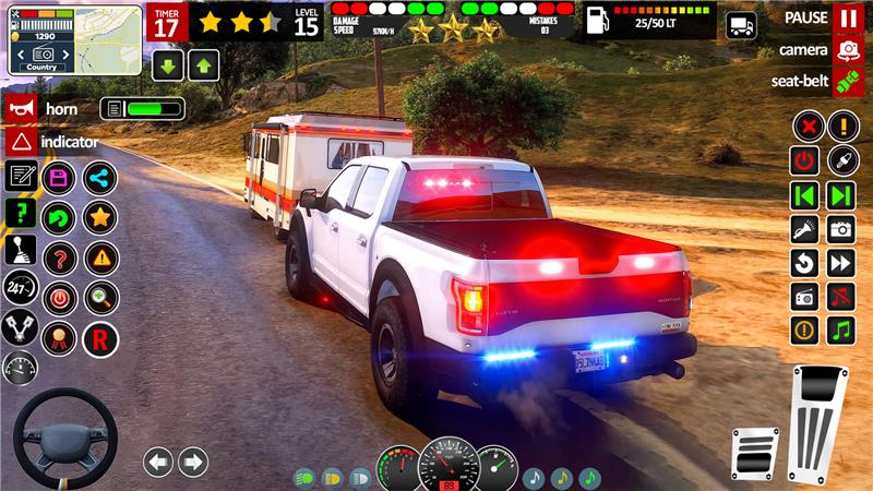 اسکرین شات 2 بازی Offline Police Car: Cop Game