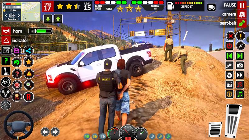 اسکرین شات 3 بازی Offline Police Car: Cop Game