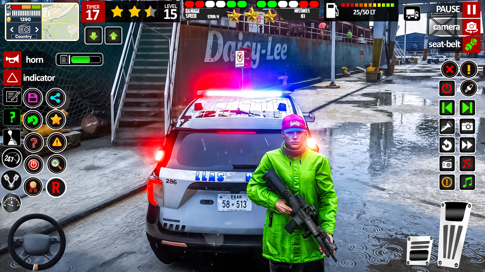 اسکرین شات 3 بازی Offline Police Car: Cop Game