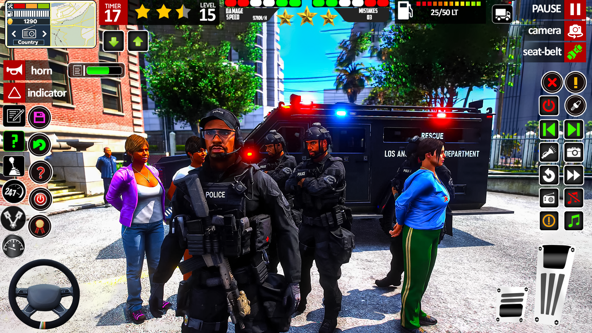 اسکرین شات 1 بازی Offline Police Car: Cop Game