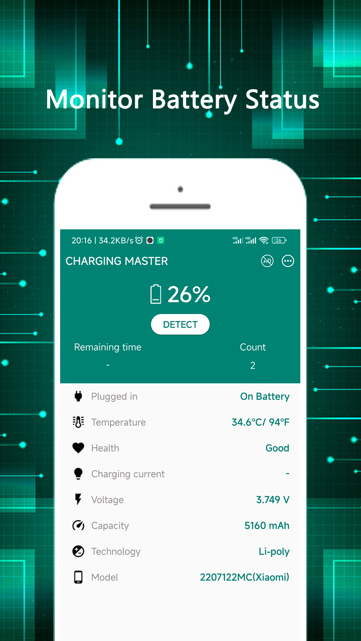 اسکرین شات 1 برنامه Charging Master