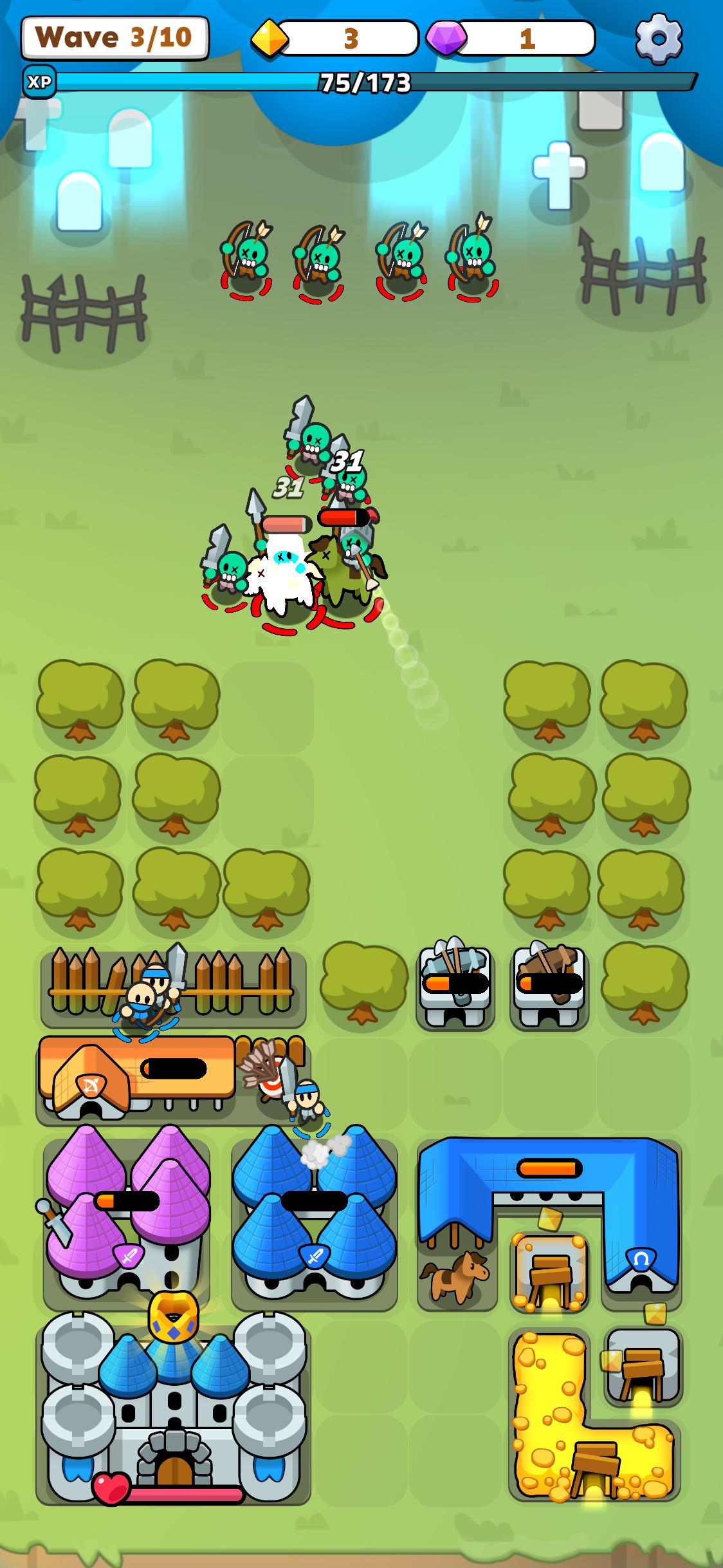 اسکرین شات 4 بازی Fortress Merge: Puzzle Defense