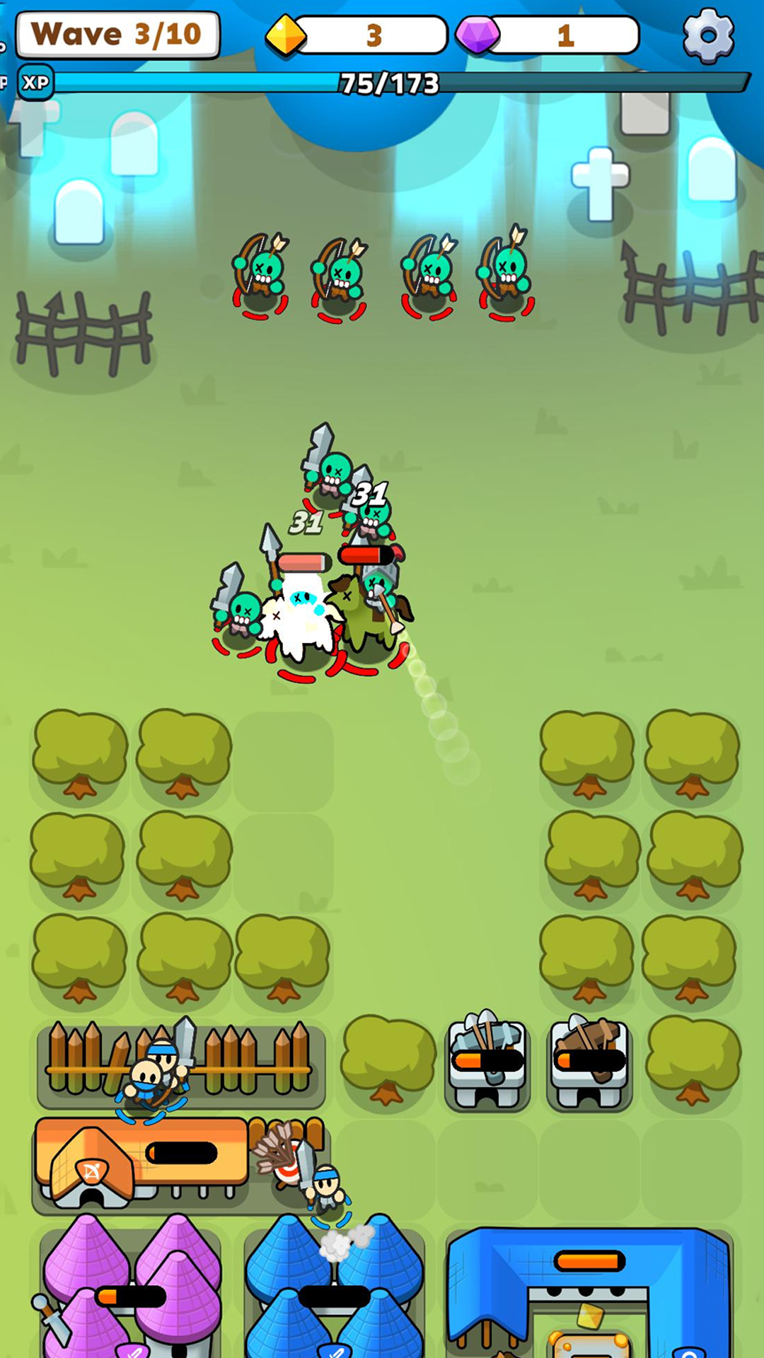اسکرین شات 4 بازی Fortress Merge: Puzzle Defense