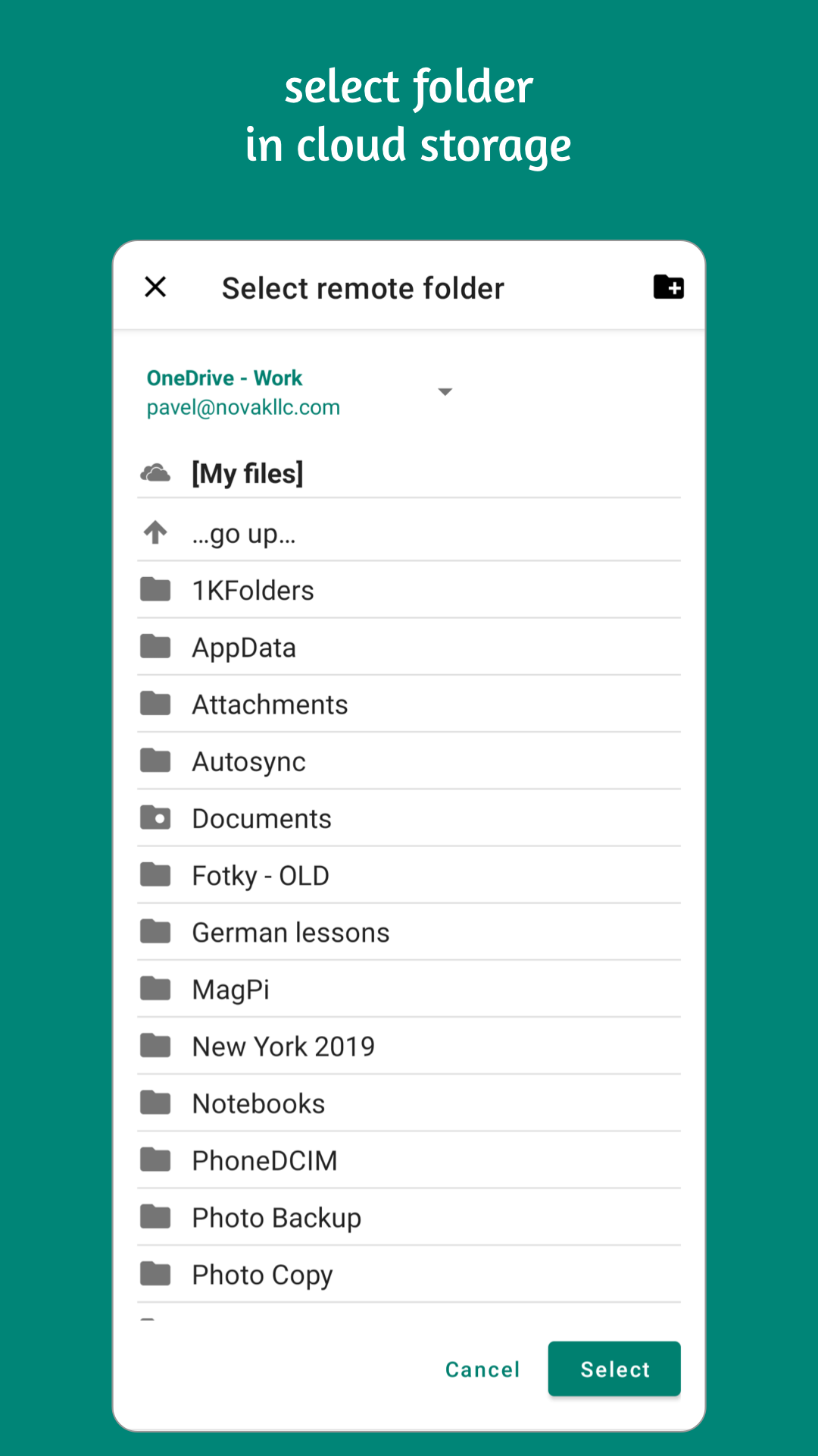 اسکرین شات 3 برنامه Autosync - File Sync & Backup