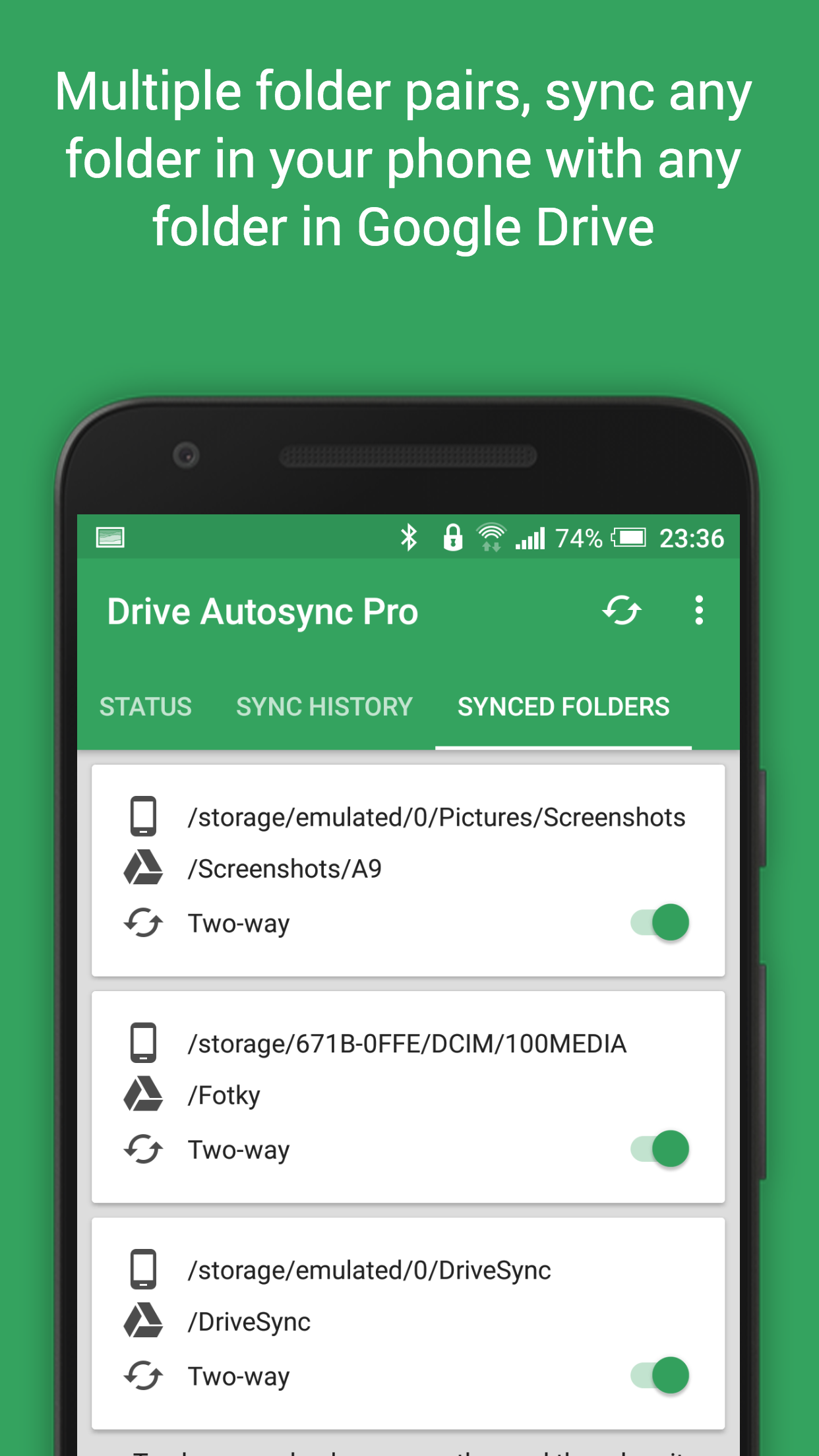 اسکرین شات 6 برنامه Autosync for Google Drive