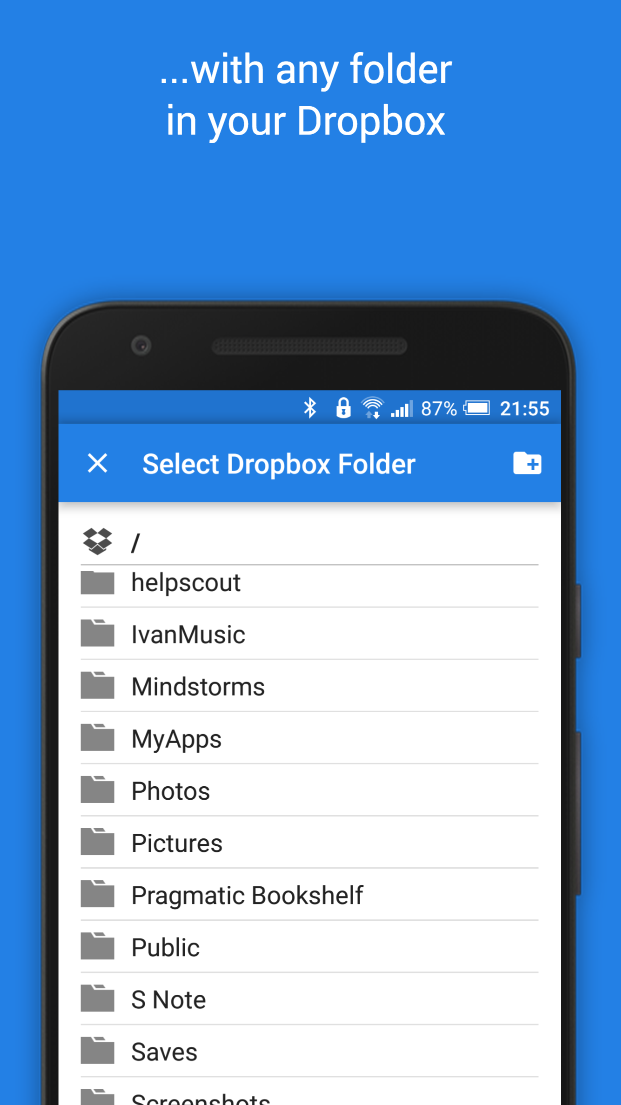 اسکرین شات 4 برنامه Dropsync: Autosync for Dropbox
