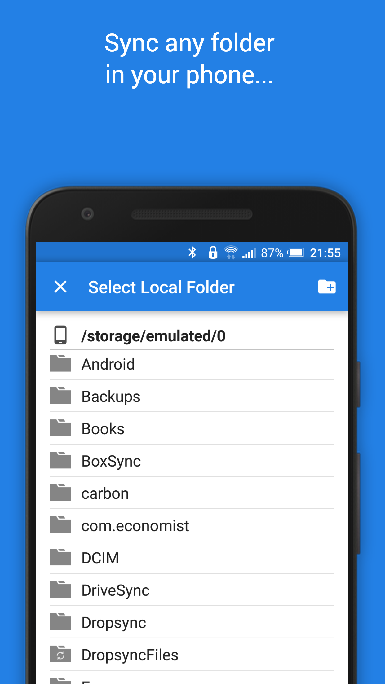 اسکرین شات 3 برنامه Dropsync: Autosync for Dropbox